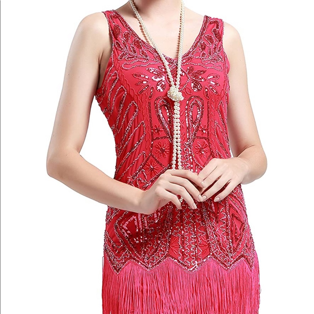 Babeyond beaded flapper dress with accessories!